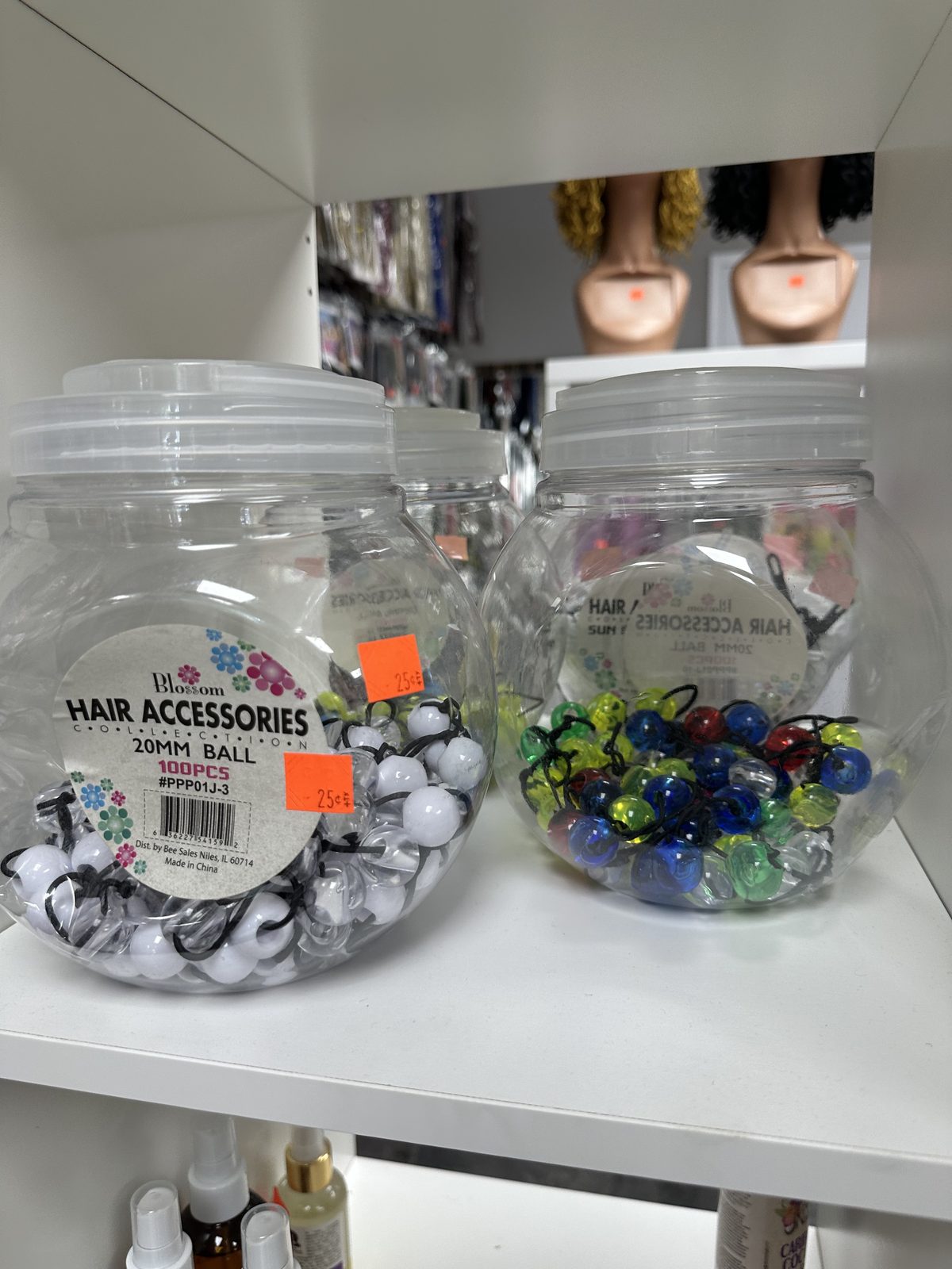 Accessoires en vente au salon