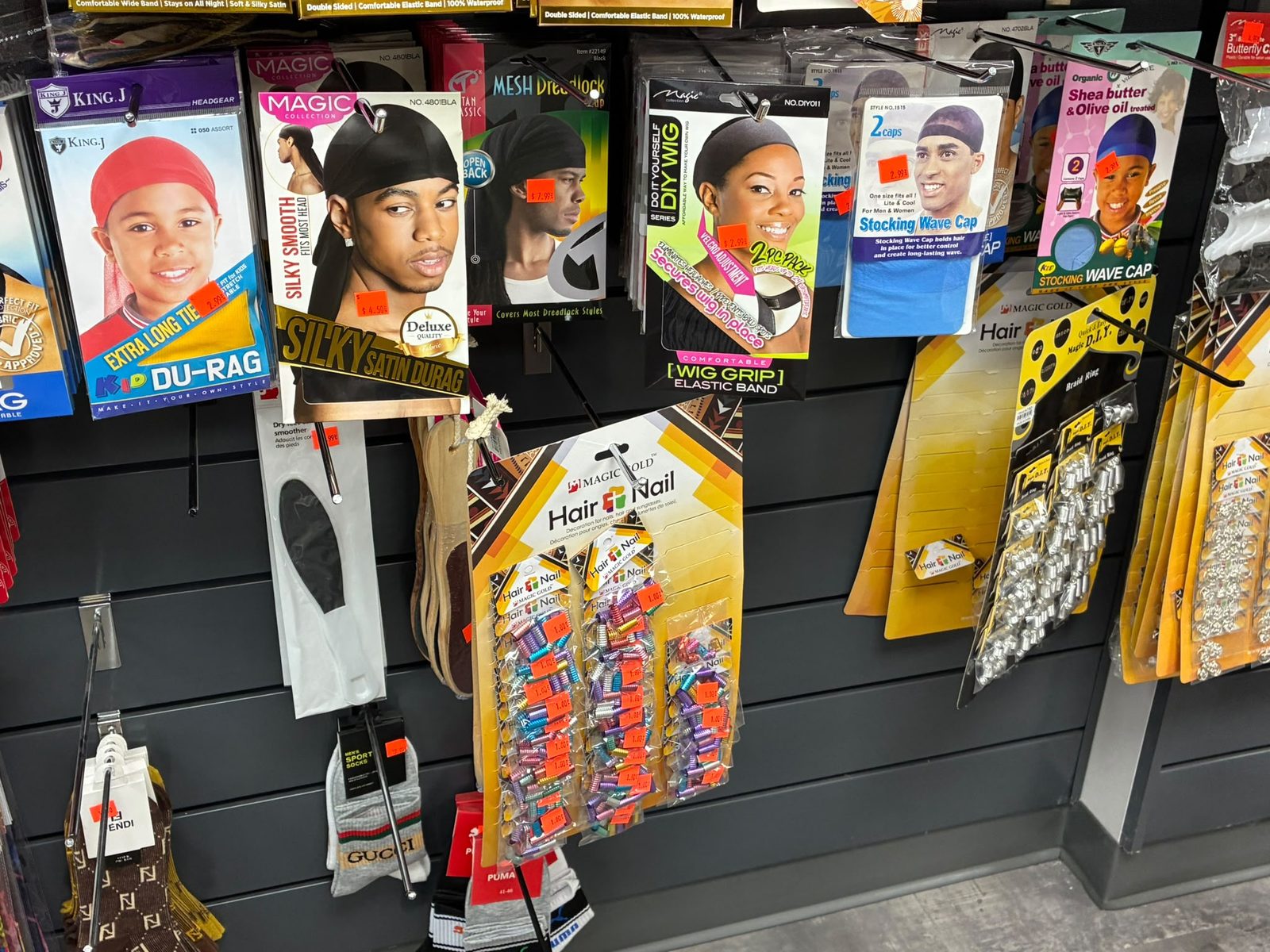Accessoires en vente au salon