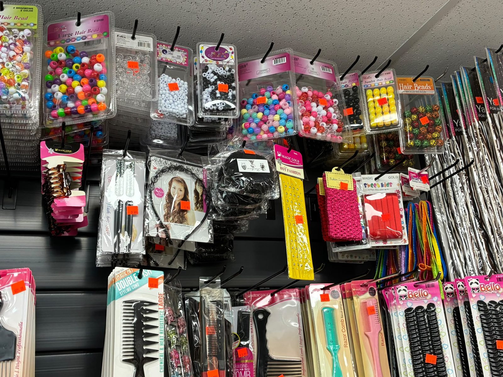 Accessoires en vente au salon