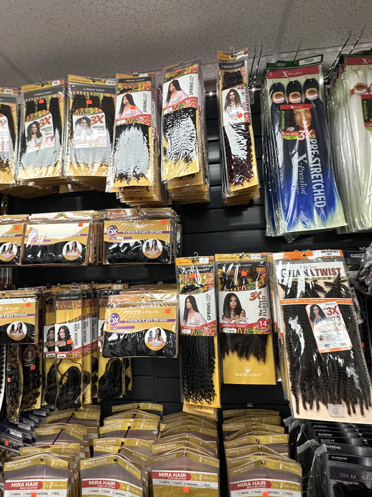 Mèches en vente au salon
