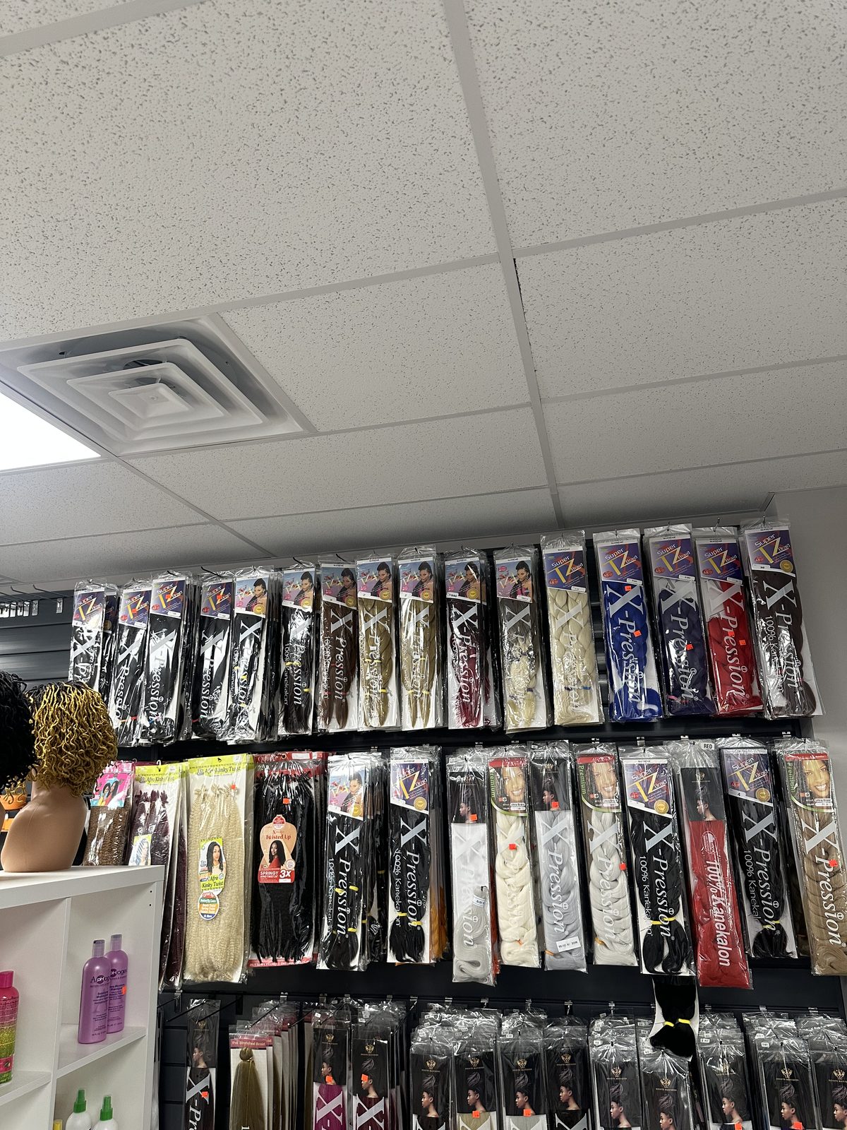 Mèches en vente au salon