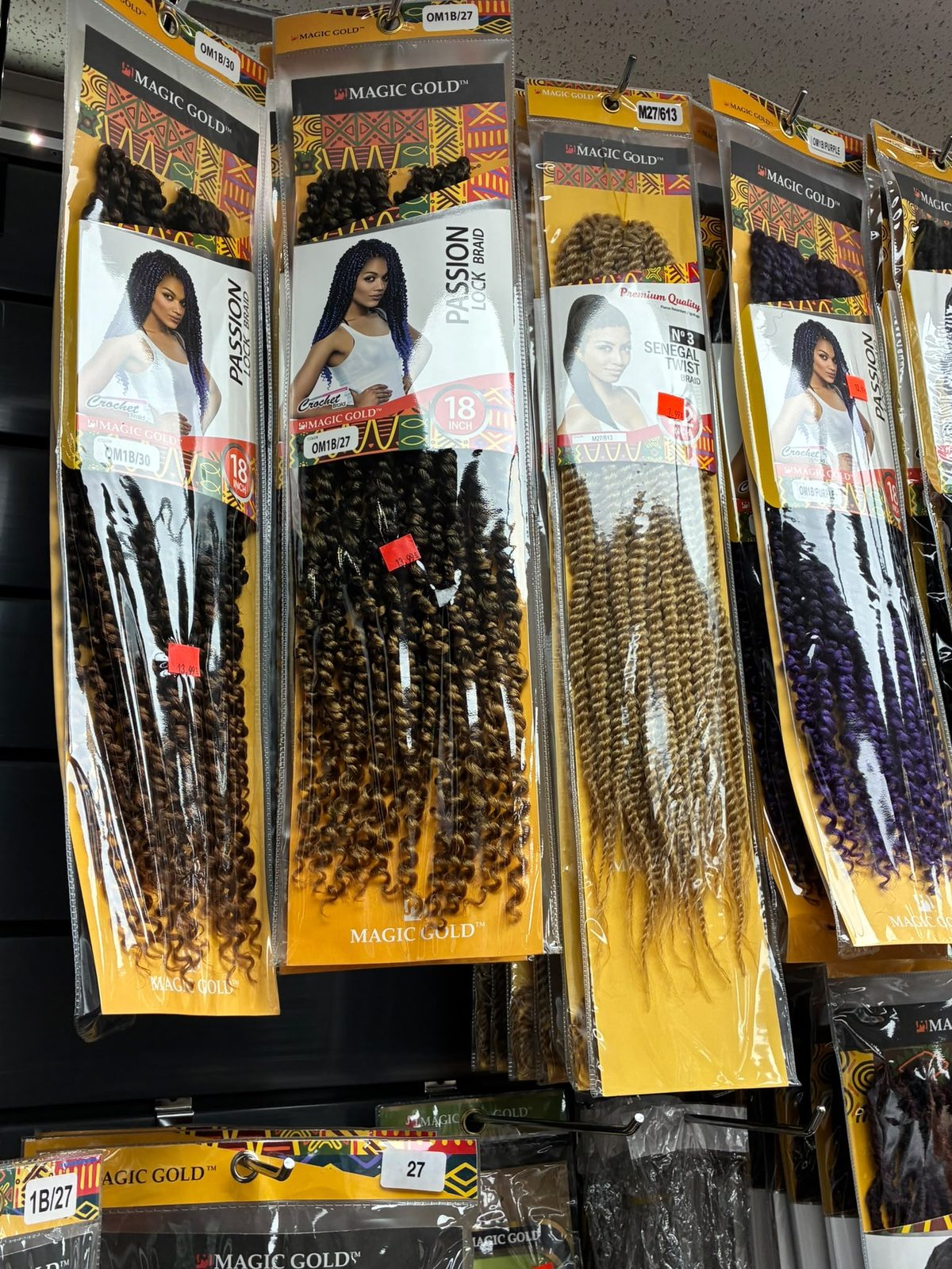 Mèches en vente au salon