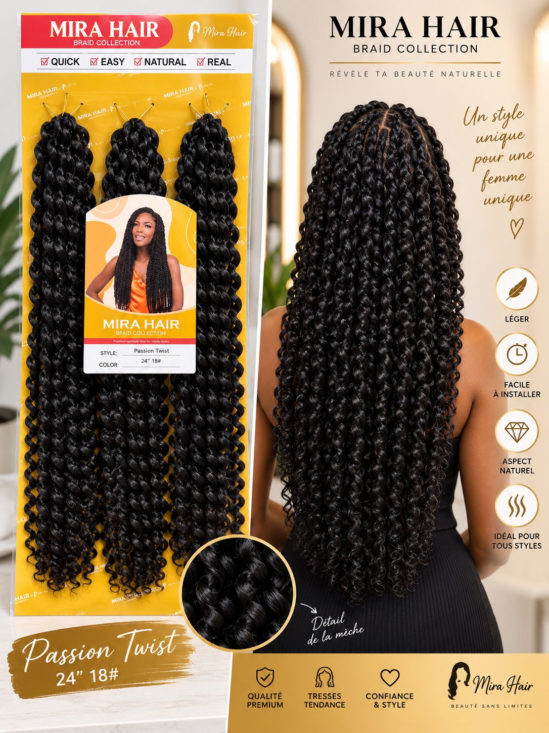 Mèches en vente au salon