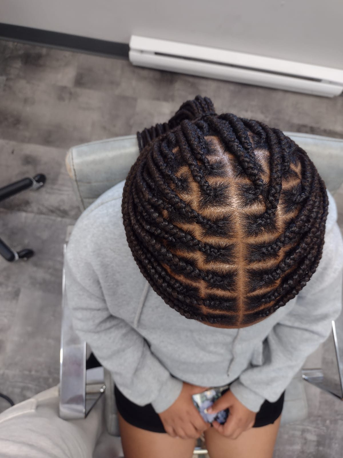 Tresses africaines réalisées au salon