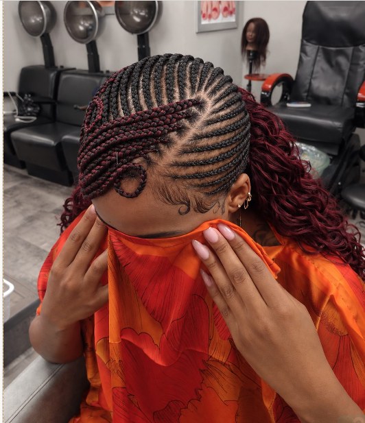 Tresses réalisées chez Compétence Coiffure